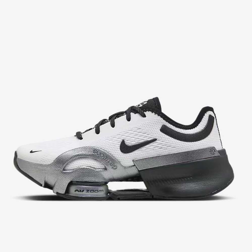 Nike Zoom SuperRep 4NN Running Shoes Black and White with Breathable Mesh